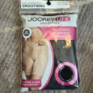 Jockey seam free no-chafe slipshort in black - plus size 4XL - new in package